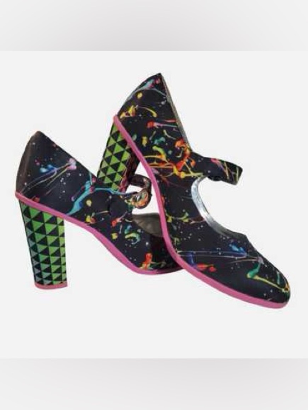 Hot Chocolate Design Chocolaticas Funky Canvas Women's Mary Jane Flat Shoes 37